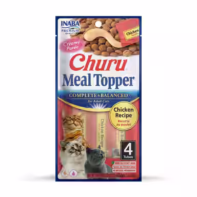 Inaba Churu Chicken Recipe Grain-Free Cat Lickable Treats Food Topper